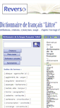 Mobile Screenshot of littre.reverso.net