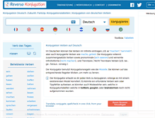 Tablet Screenshot of konjugator.reverso.net