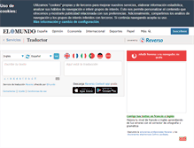 Tablet Screenshot of elmundo.reverso.net