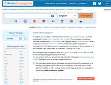 Tablet Screenshot of conjugator.reverso.net