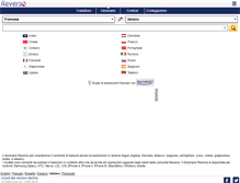 Tablet Screenshot of dizionario.reverso.net